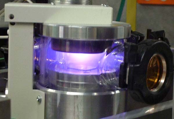 Argon plasma during a coating process