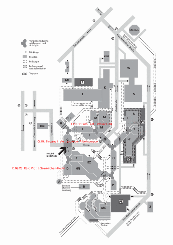 Where are the rooms of the working group located?